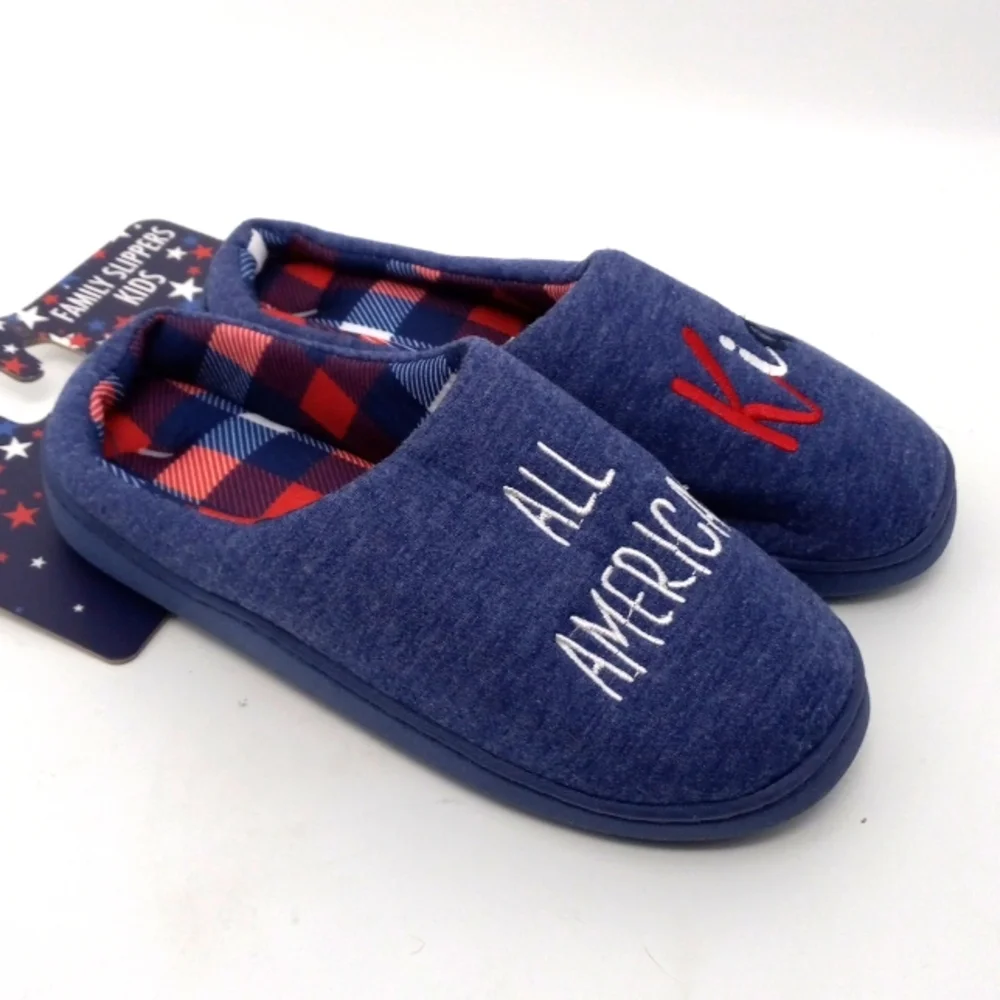 YOUTH BLUE/RED/WHITE SLIPPERS